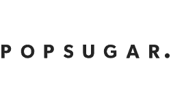 Black text on a white background spelling out POPSUGAR. in all capital letters, with evenly spaced letters and a period at the end.