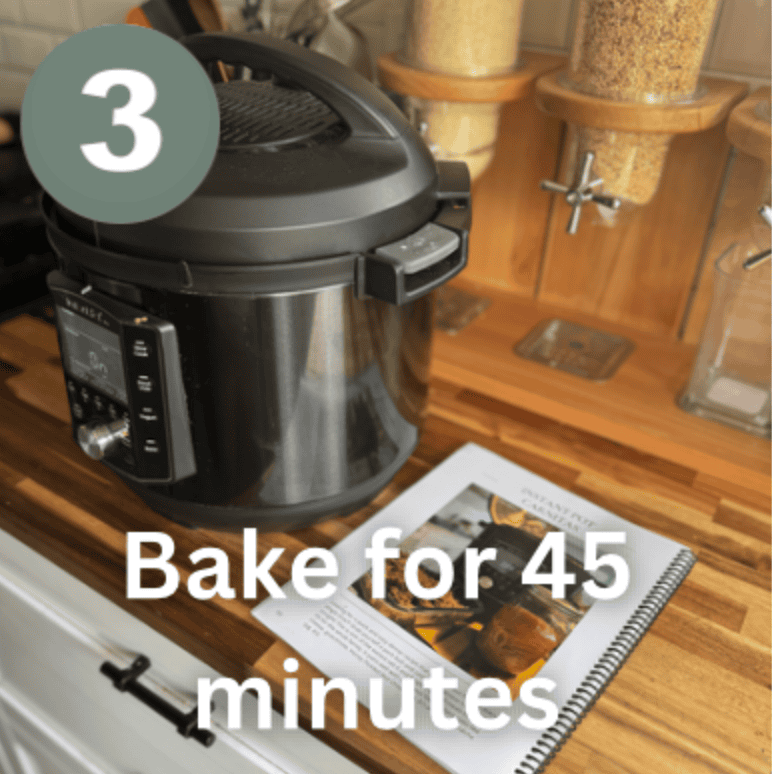 Instant Pot used to cook tender and crispy Mexican pulled pork for delicious carnitas.