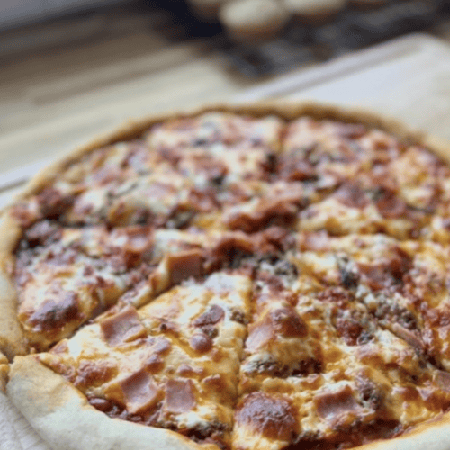 Delicious gluten and dairy-free pizza with soft, fluffy, and chewy crust, perfect for allergy-friend.