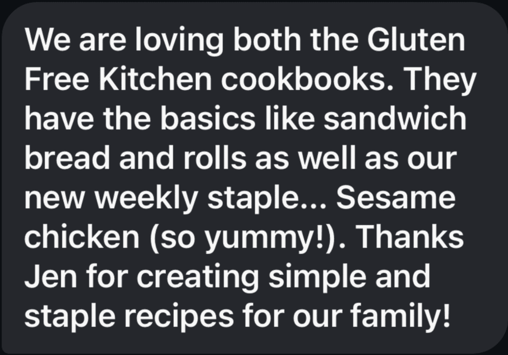 Crispy gluten-free sesame chicken served with fresh vegetables.