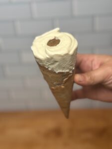 gluten free ice cream in cone